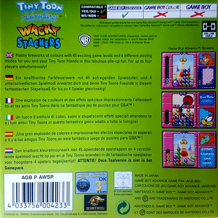 Tiny Toon Adventures - Wacky Stackers — box-2D-back (EU)