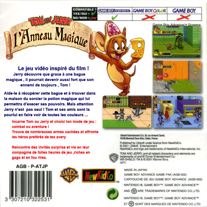 Tom And Jerry - The Magic Ring — box-2D-back (FR)