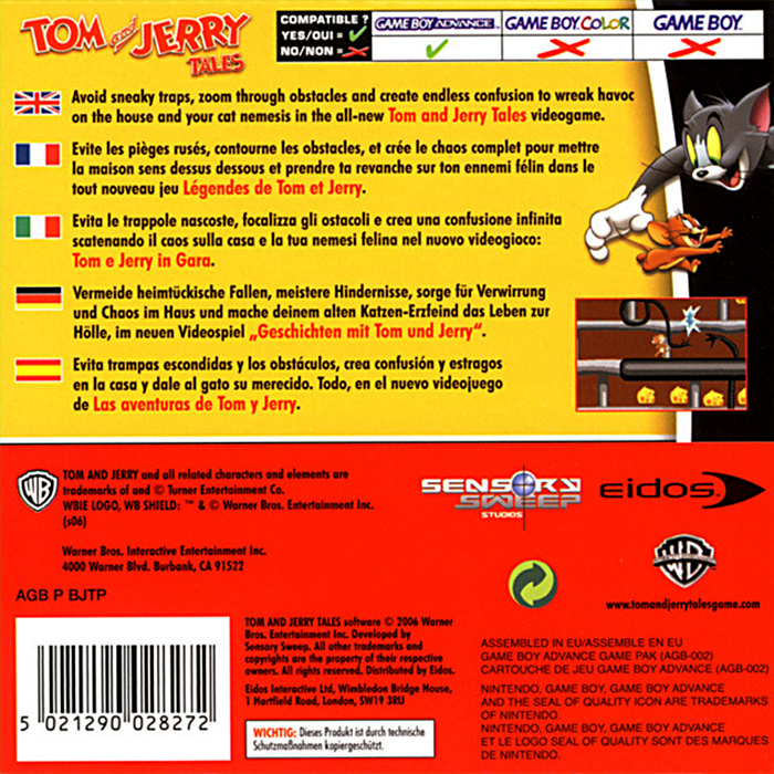 Tom and Jerry Tales — box-2D-back (EU)