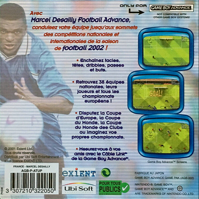 Total Soccer Advance — box-2D-back (FR)
