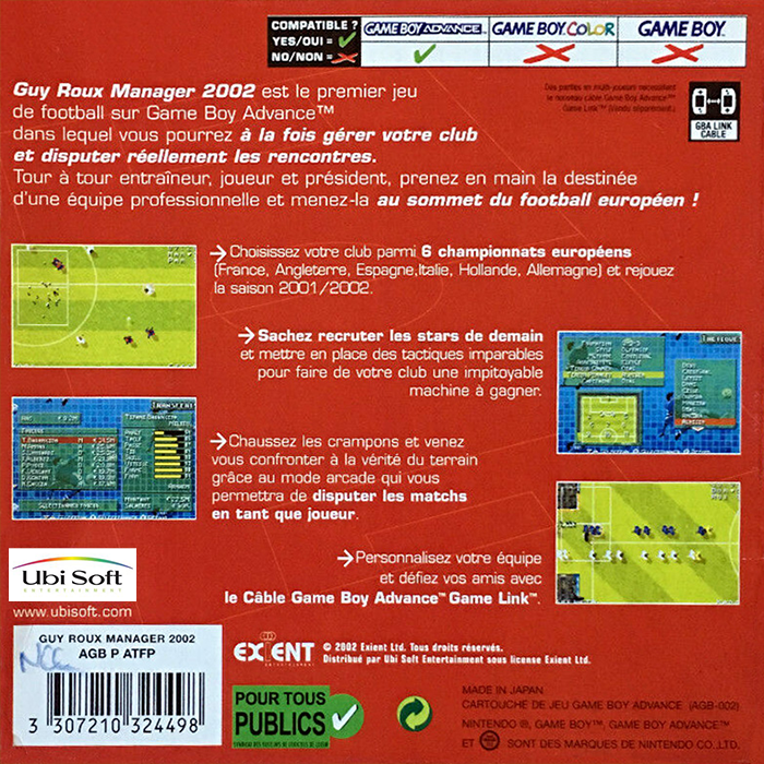 Total Soccer Manager — box-2D-back (FR)