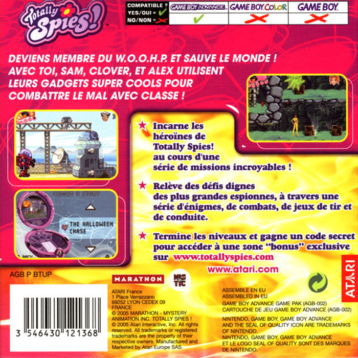Totally Spies! — box-2D-back (FR)