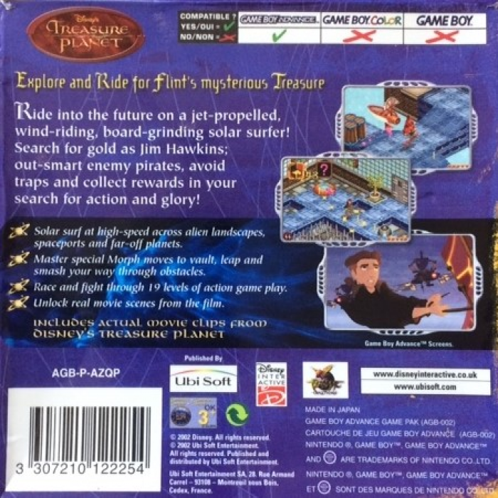 Treasure Planet — box-2D-back (EU)