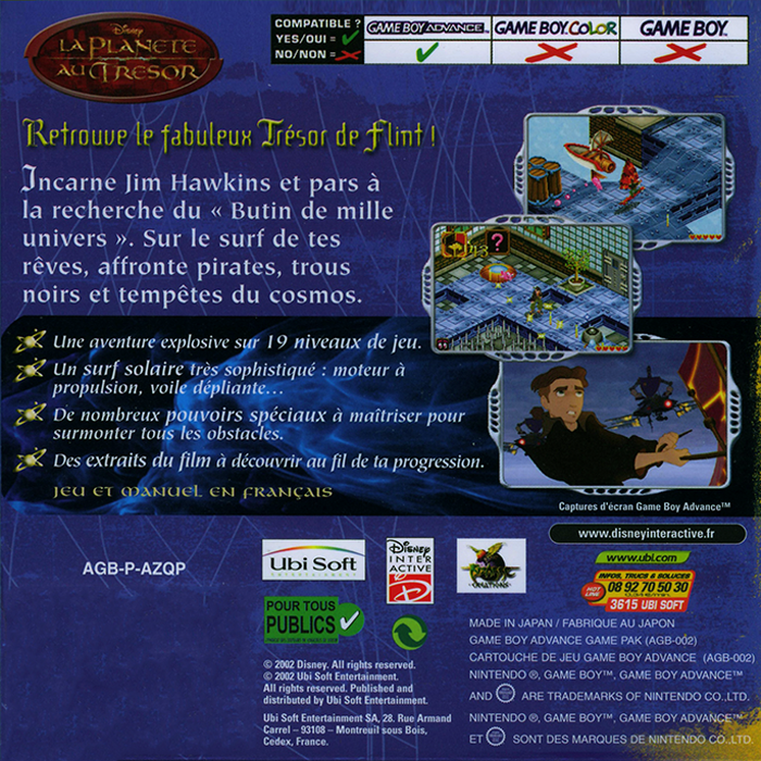 Treasure Planet — box-2D-back (FR)