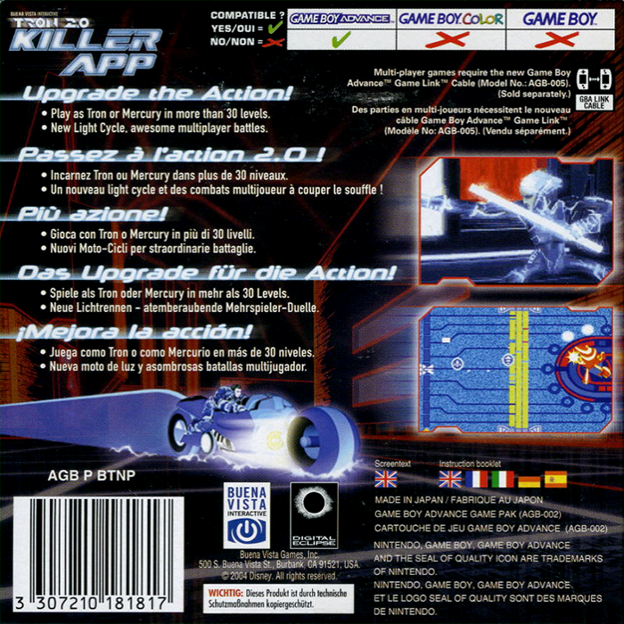 Tron 2.0 - Killer App — box-2D-back (EU)