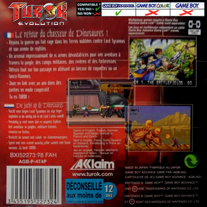 Turok Evolution — box-2D-back (EU)