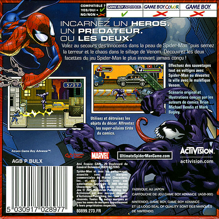 Ultimate Spider-man — box-2D-back (FR)