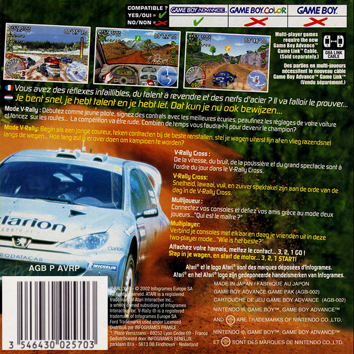 V-rally 3 — box-2D-back (EU)
