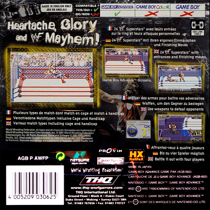 Wwf - Road To Wrestlemania — box-2D-back (EU)