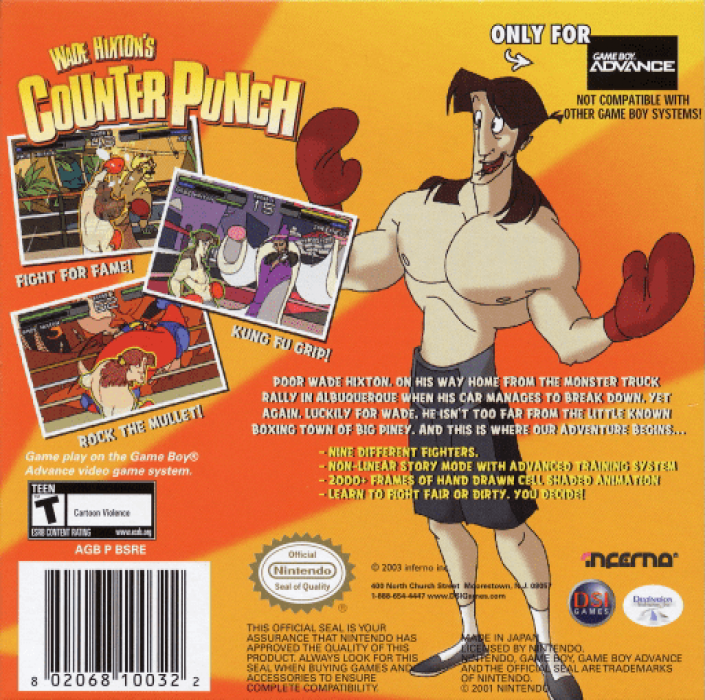 Wade Hixton's Counter Punch — box-2D-back (US)
