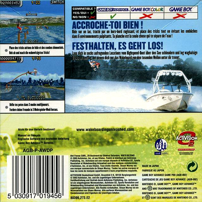 Wakeboarding Unleashed Featuring Shaun Murray — box-2D-back (EU)