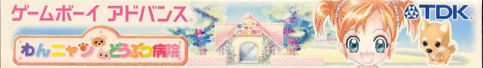 Wannyan Doubutsu Byouin - Doubutsu No Oishasan Ikusei Game — box-2D-side (JP)