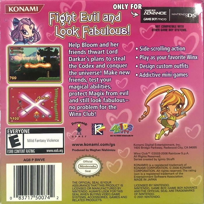 Winx Club - Quest For The Codex — box-2D-back (US)