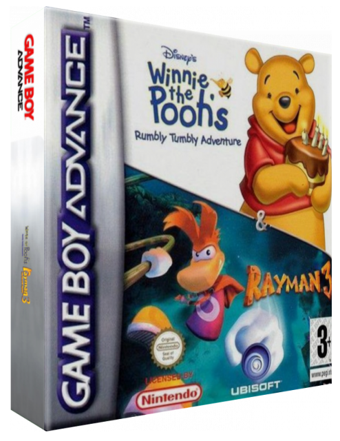 Winnie The Pooh's Rumbly Tumbly Adventure And Rayman 3 — box-3D (EU)