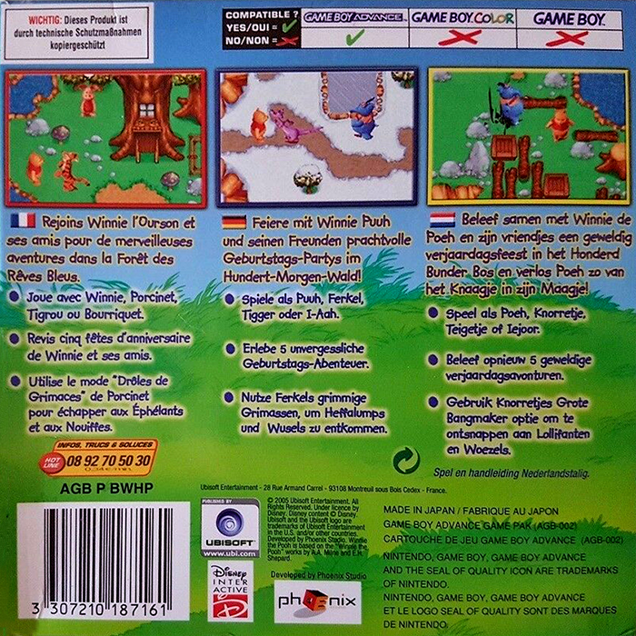Winnie The Pooh's Rumbly Tumbly Adventure — box-2D-back (EU)