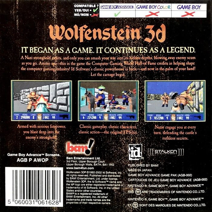 Wolfenstein 3D — box-2D-back (EU)