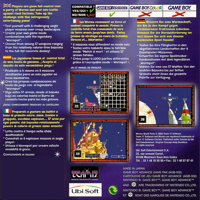Worms World Party — box-2D-back (EU)