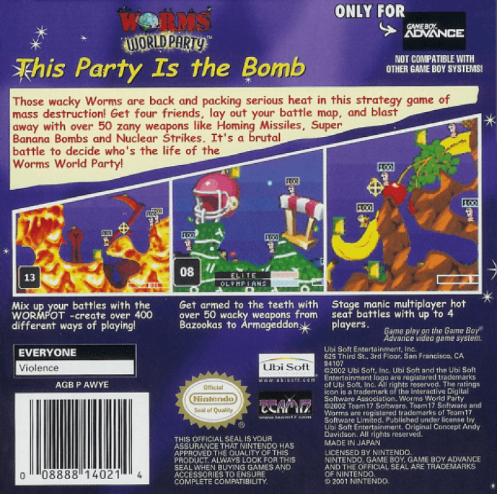 Worms World Party — box-2D-back (US)