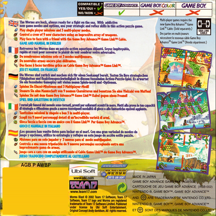 Worms Blast — box-2D-back (EU)