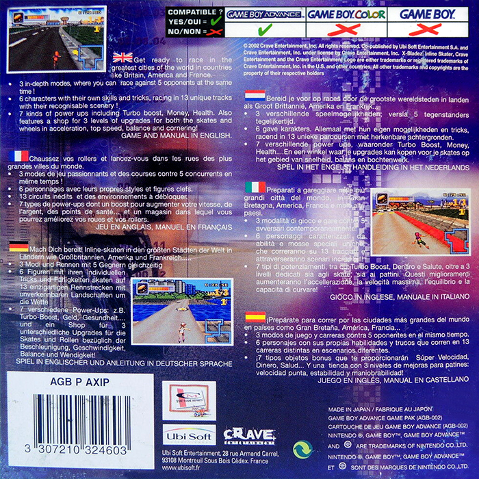 X-bladez - Inline Skater — box-2D-back (EU)