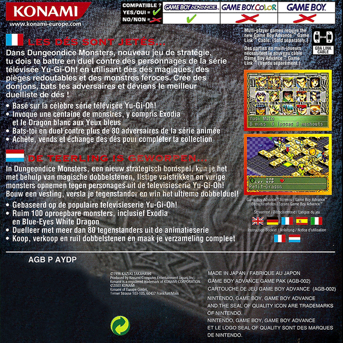 Yu-gi-oh! Dungeon Dice Monsters — box-2D-back (EU)