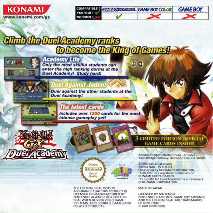Yu-gi-oh! Gx - Duel Academy — box-2D-back (EU)
