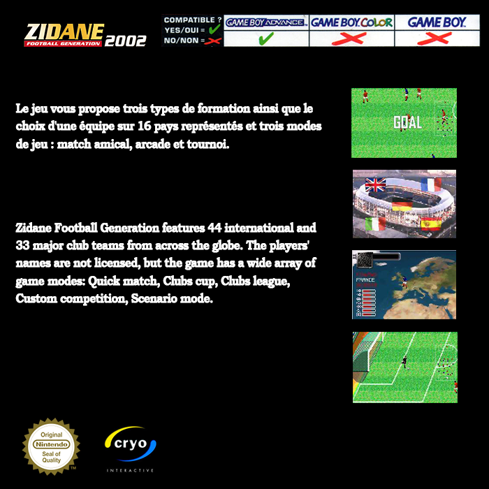 Zidane - Football Generation 2002 — box-2D-back (EU)