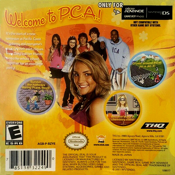 Zoey 101 — box-2D-back (US)