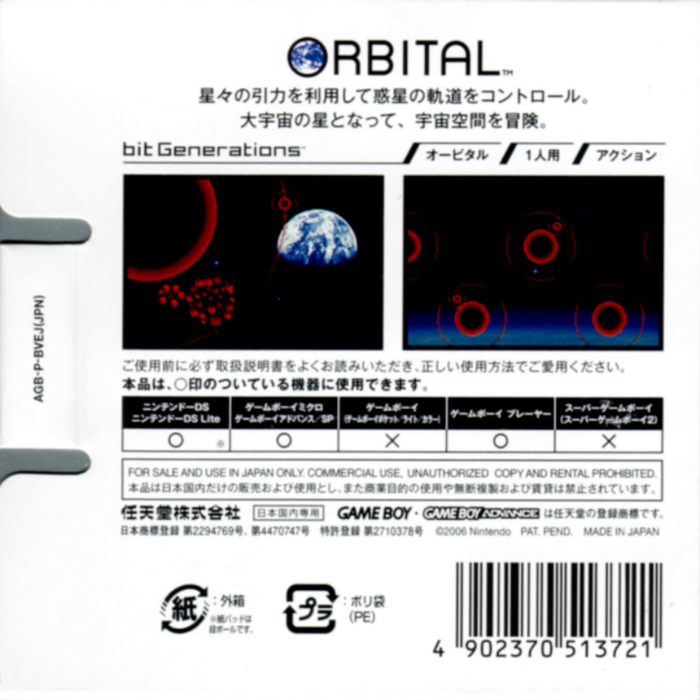 Bit Generations - Orbital — box-2D-back (JP)