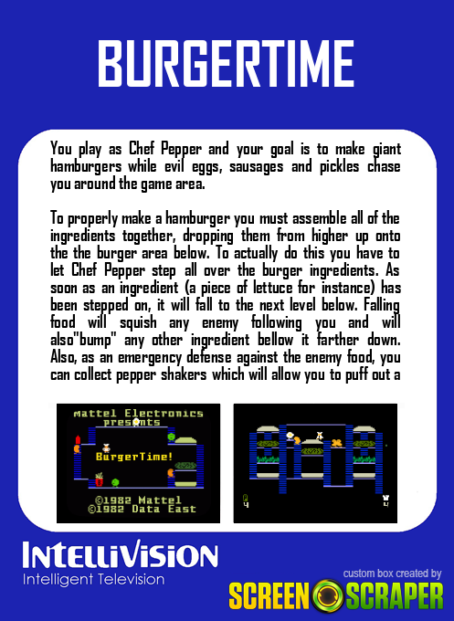 Burgertime — box-2D-back (SS)