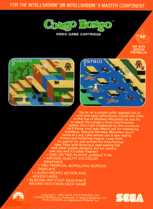 Congo Bongo — box-2D-back (US)