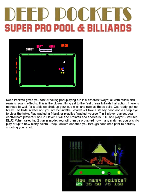 Deep Pockets - Super Pro Pool and Billiards — box-2D-back (WOR)