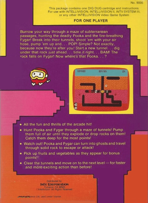 Dig Dug — box-2D-back (WOR)