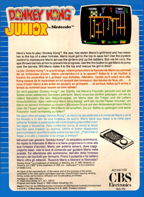 Donkey Kong Jr. — box-2D-back (EU)