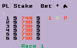 Horse Racing — ss (WOR)