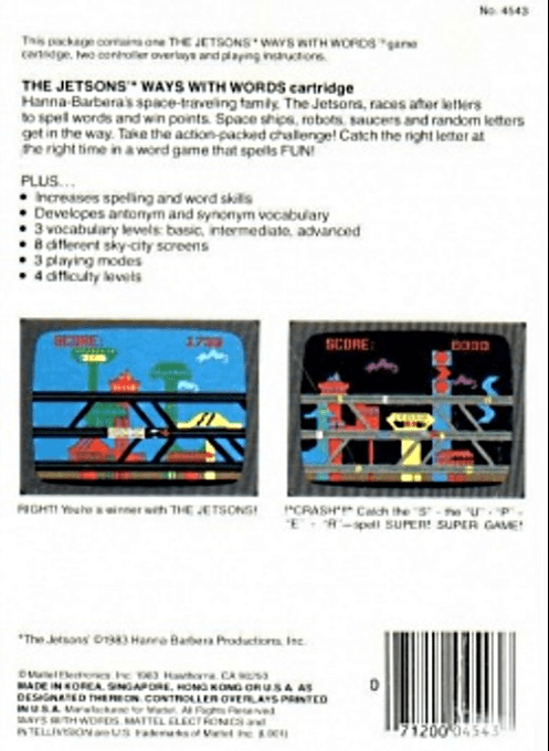 Jetsons' Ways With Words, The — box-2D-back (WOR)