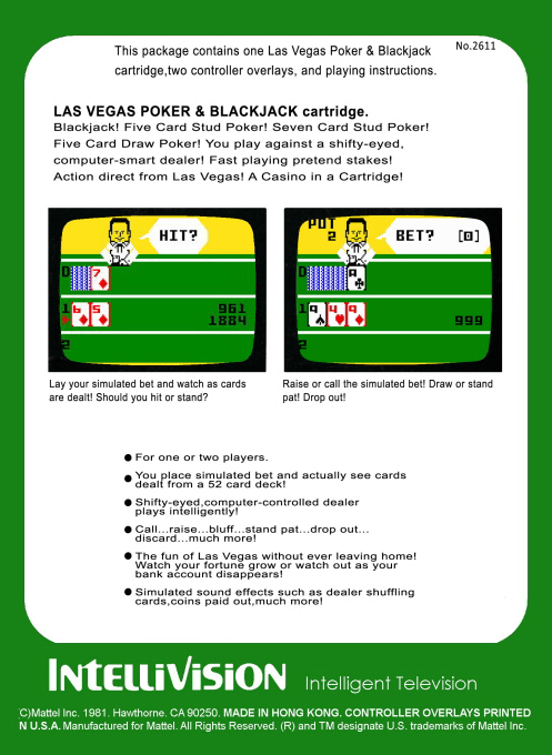 Las Vegas Blackjack And Poker — box-2D-back (WOR)