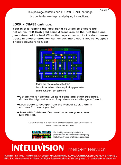 Lock 'n' Chase — box-2D-back (WOR)