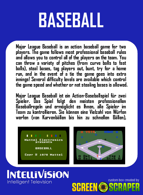 Baseball — box-2D-back (SS)