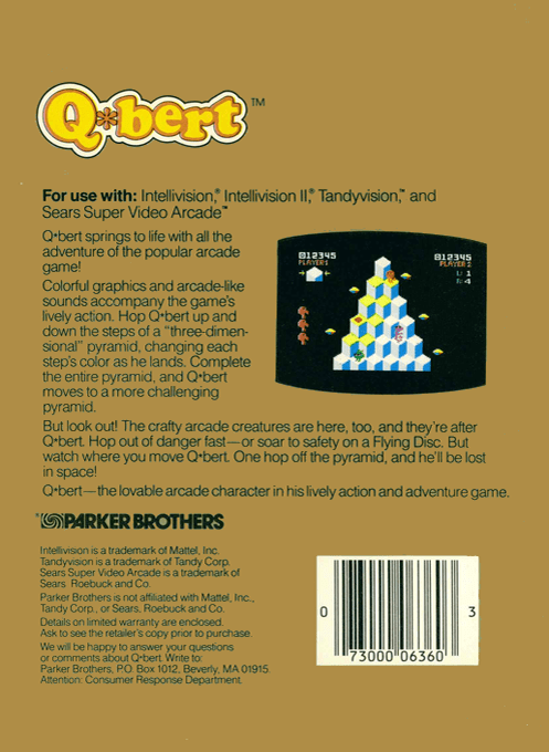 Q-bert — box-2D-back (US)