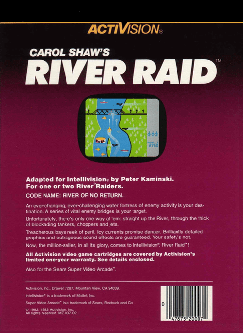 River Raid — box-2D-back (US)