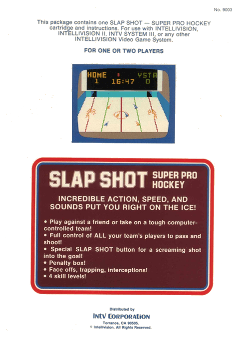 Slap Shot - Super Pro Hockey — box-2D-back (WOR)