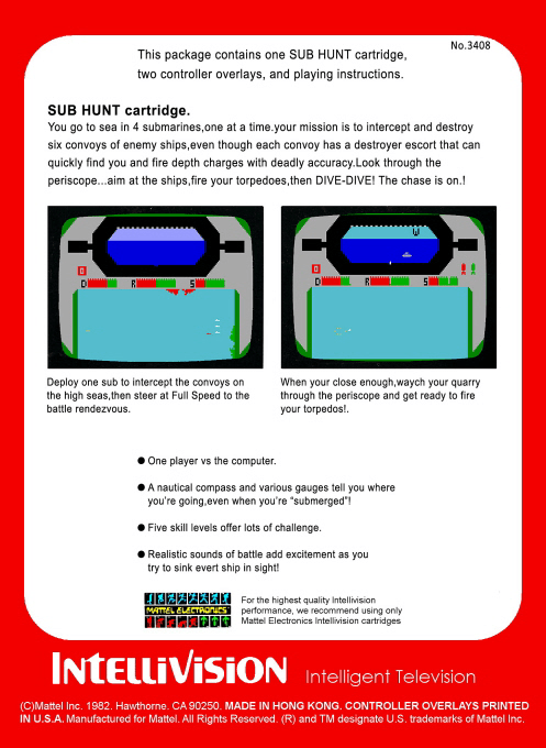 Sub Hunt — box-2D-back (WOR)