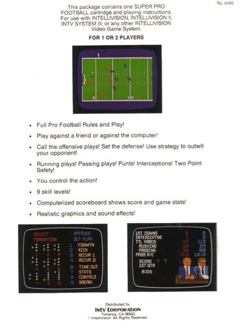 Super Pro Football — box-2D-back (WOR)