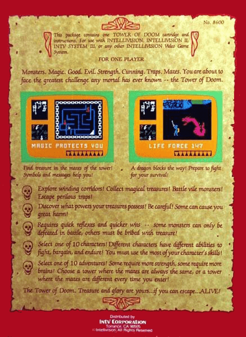 Tower Of Doom — box-2D-back (WOR)
