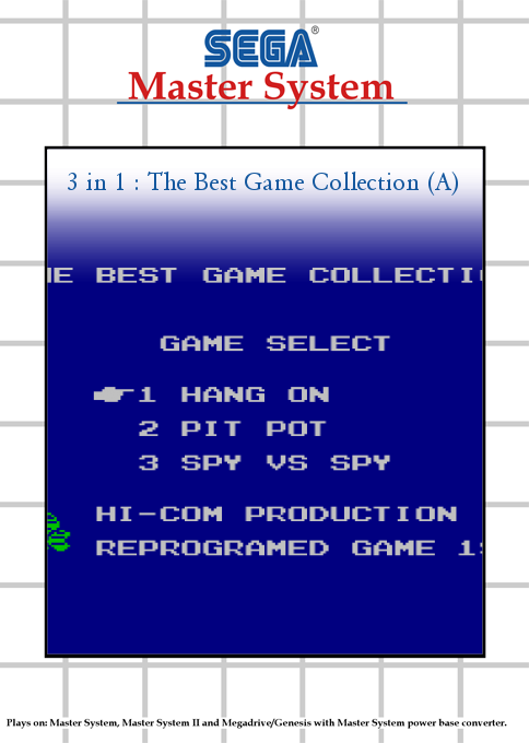 3 In 1 - The Best Game Collection box art