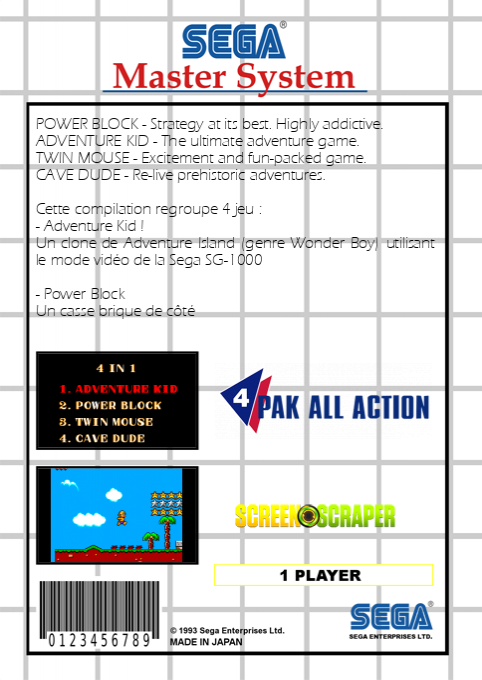 4 Pak All Action — box-2D-back (SS)