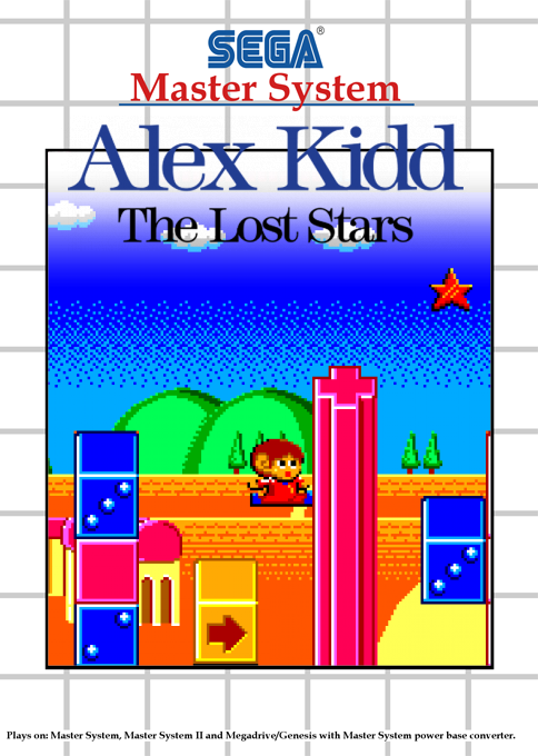 Alex Kidd - The Lost Stars — box-2D (SS)