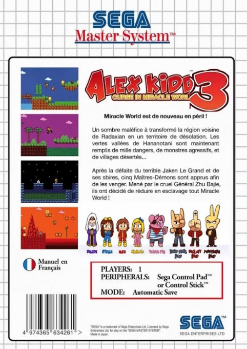 Alex Kidd 3 - Curse in Miracle World — box-2D-back (FR)