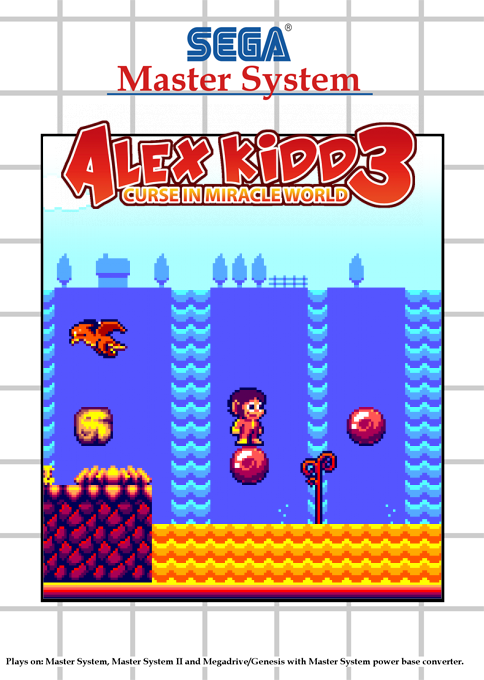 Alex Kidd 3 - Curse in Miracle World — box-2D (SS)